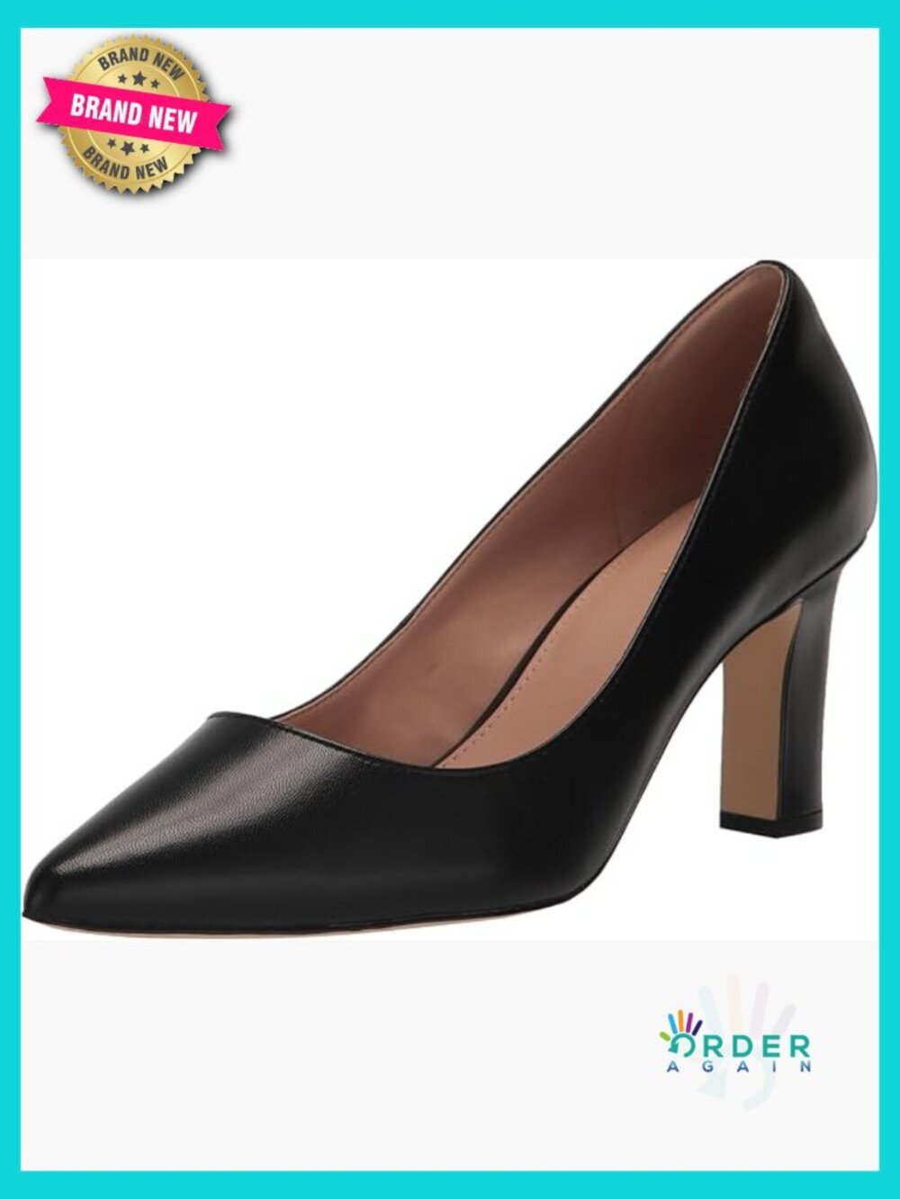 High Heel Pump Mylah 75mm Classic French Heel Pointed Toe Pull-On